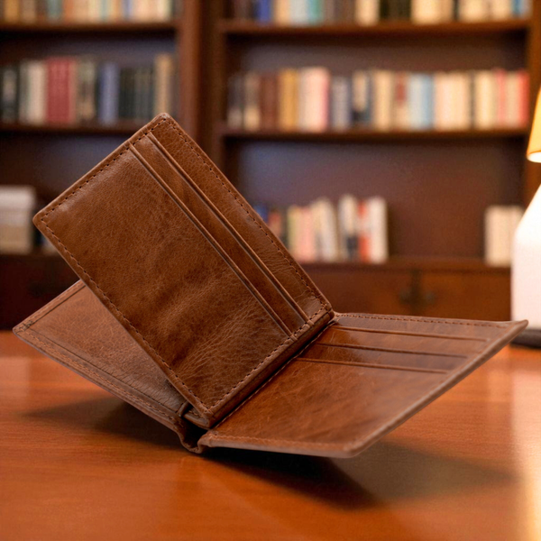 Bespoke Leather Wallet with Removable Card Holder