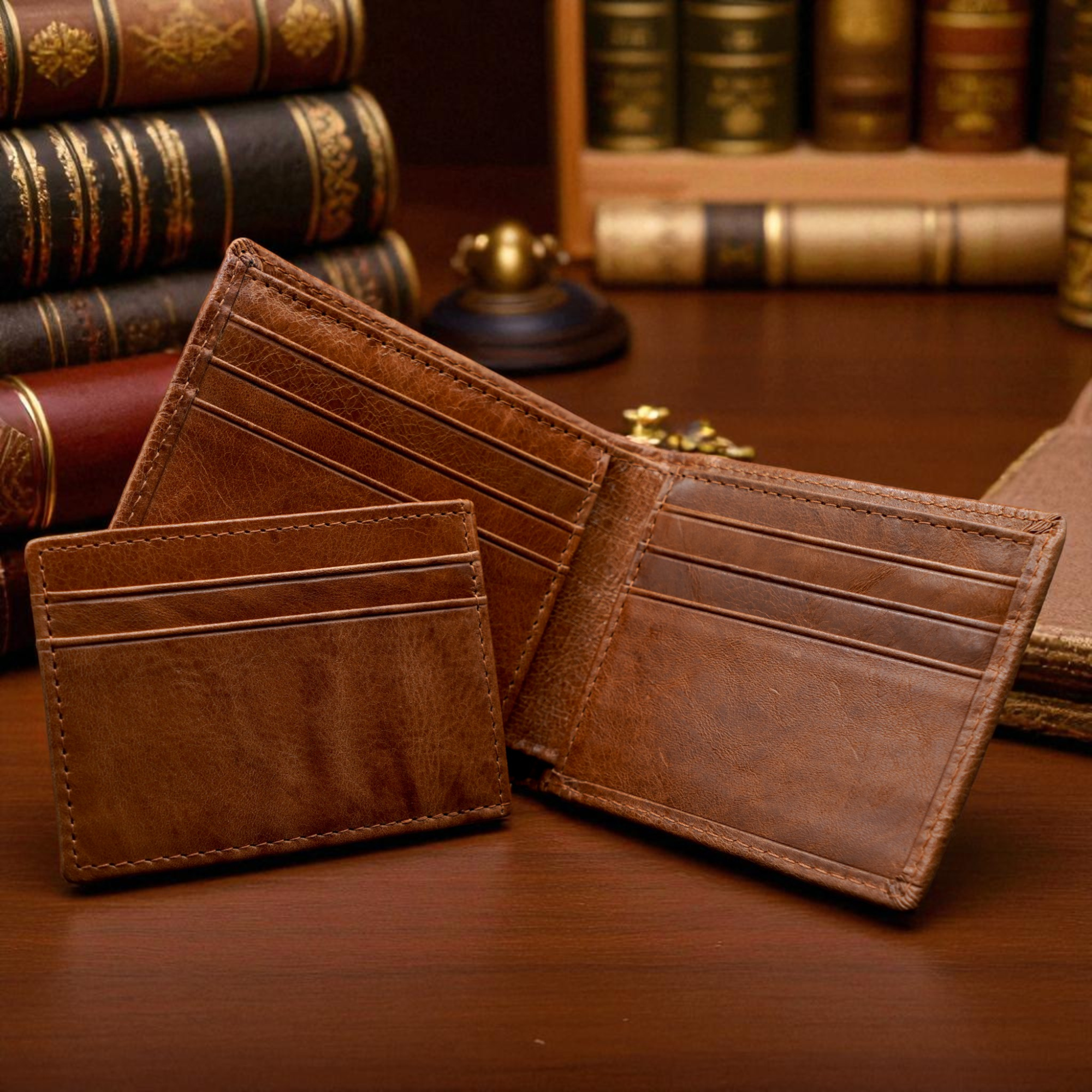 Bespoke Leather Wallet with Removable Card Holder