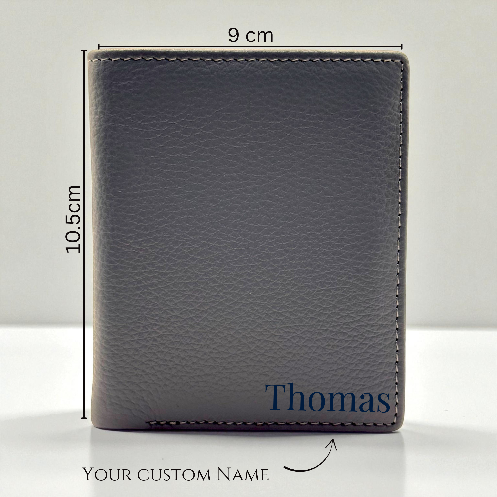 RFID Leather Sliding Mechanism Wallet