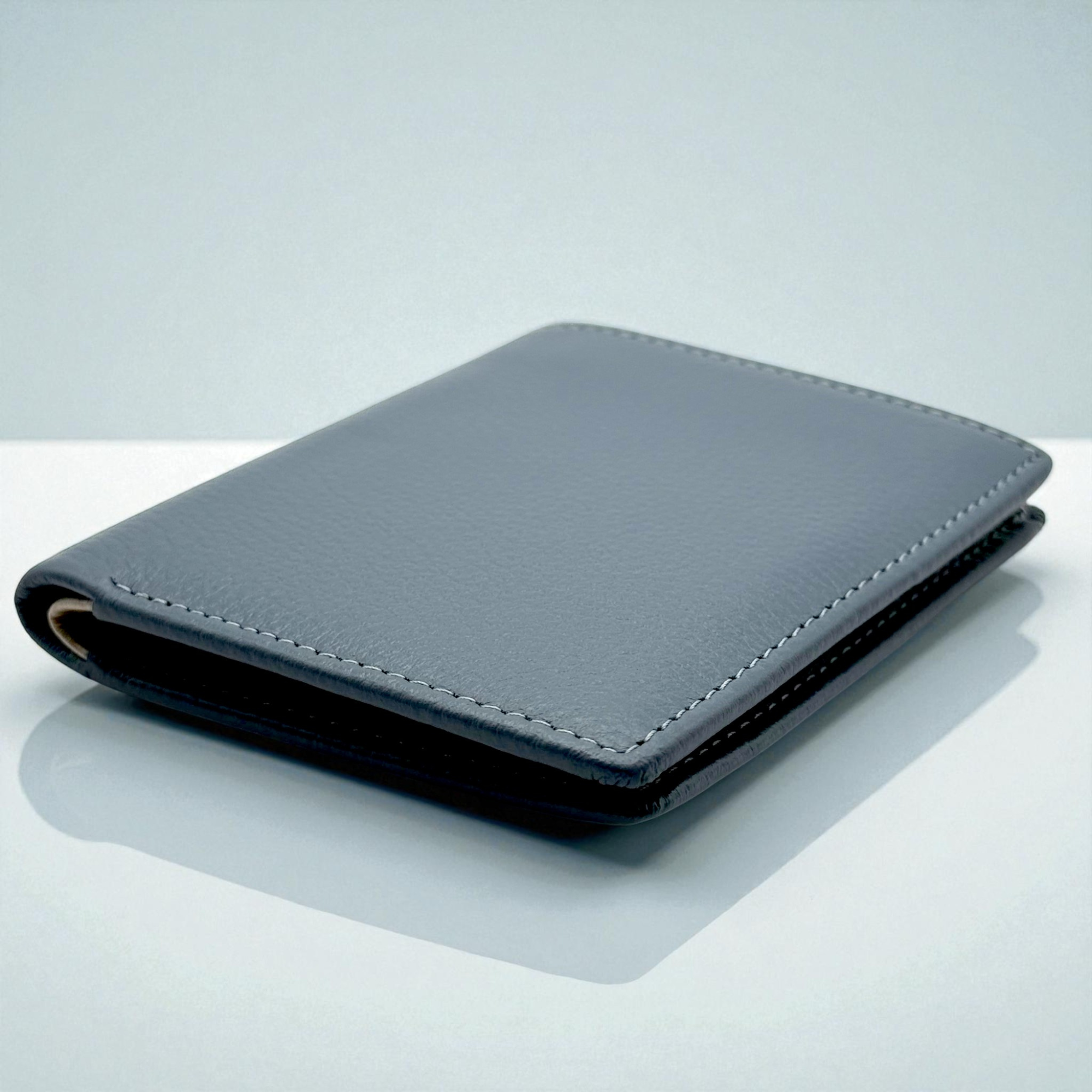 RFID Leather Sliding Mechanism Wallet
