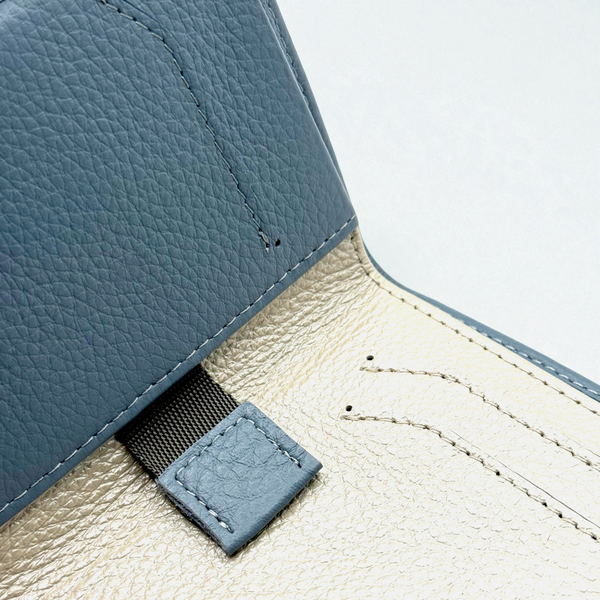 RFID Leather Sliding Mechanism Wallet