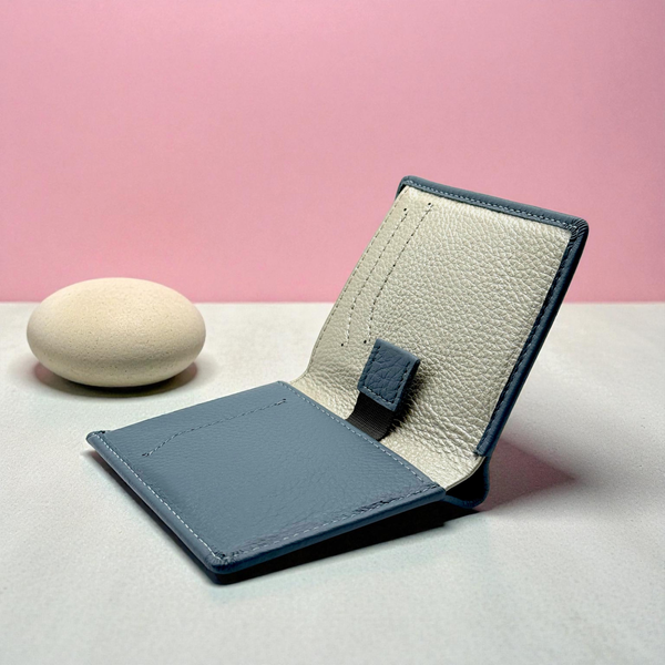 RFID Leather Sliding Mechanism Wallet